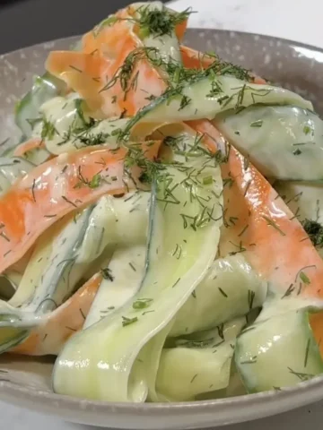 Carrot & Cucumber Ribbon Salad
