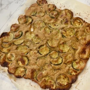 Zucchini Schiacciata (Zucchini Flatbread)