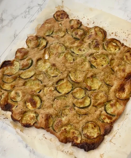 Zucchini Schiacciata (Zucchini Flatbread)