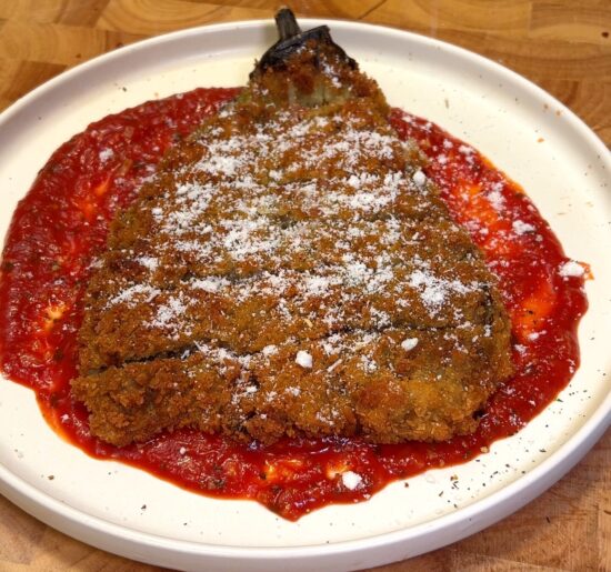 Crispy Eggplant with Marinara Sauce