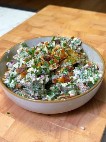 smashed potato salad