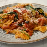 what i eat in a day Pasta with Cherry Tomatoes and Spinach in Vegan Cream Sauce Picture