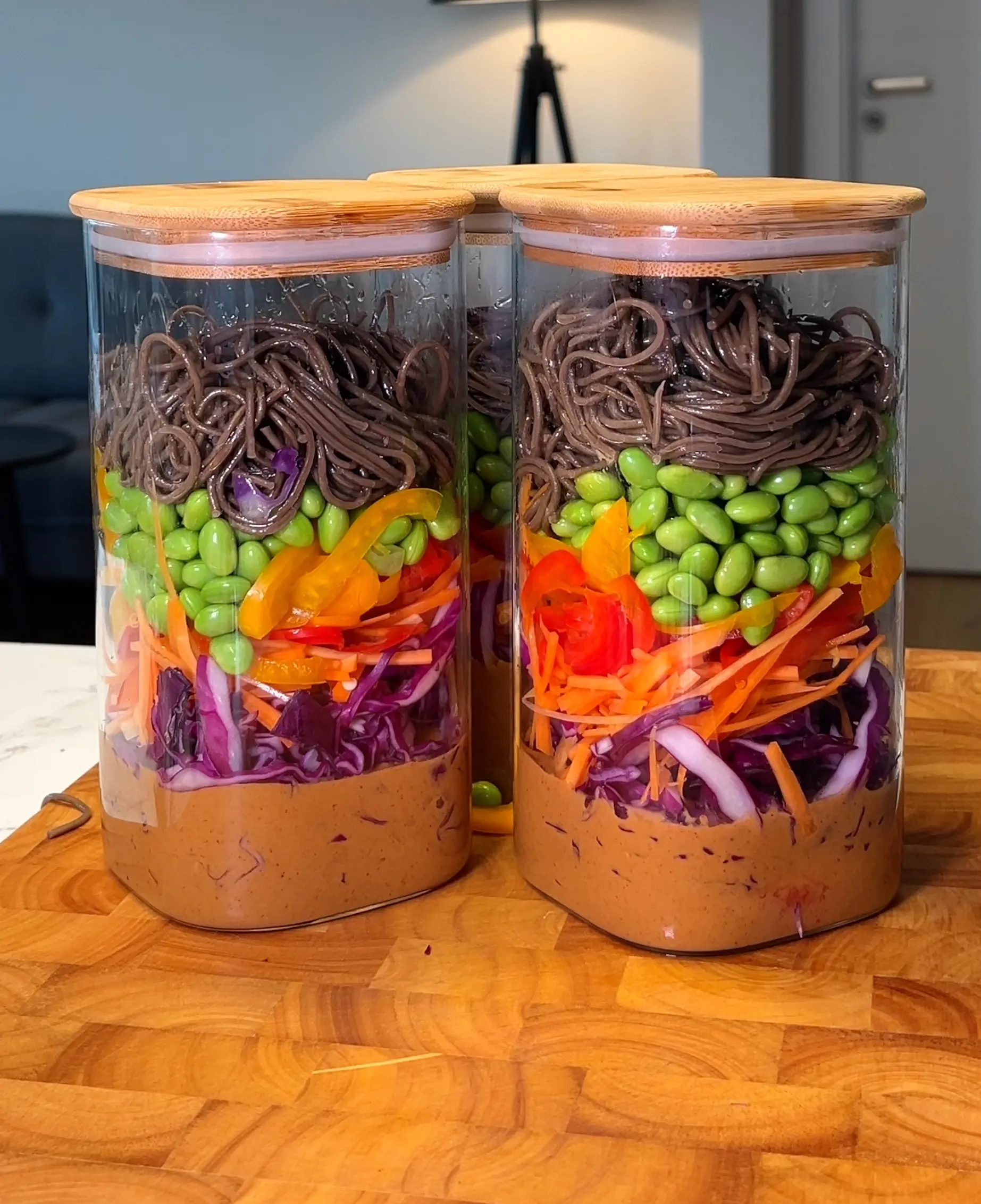 Thai Peanut Noodle Salad meal prep recipe thumbnail