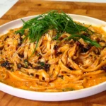 Spicy peanut noodles