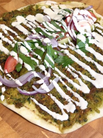 Smashed Falafel Wraps