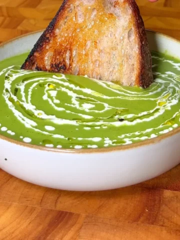 Roasted Green Vegetable Soup