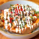 loaded baked sweet potatoes