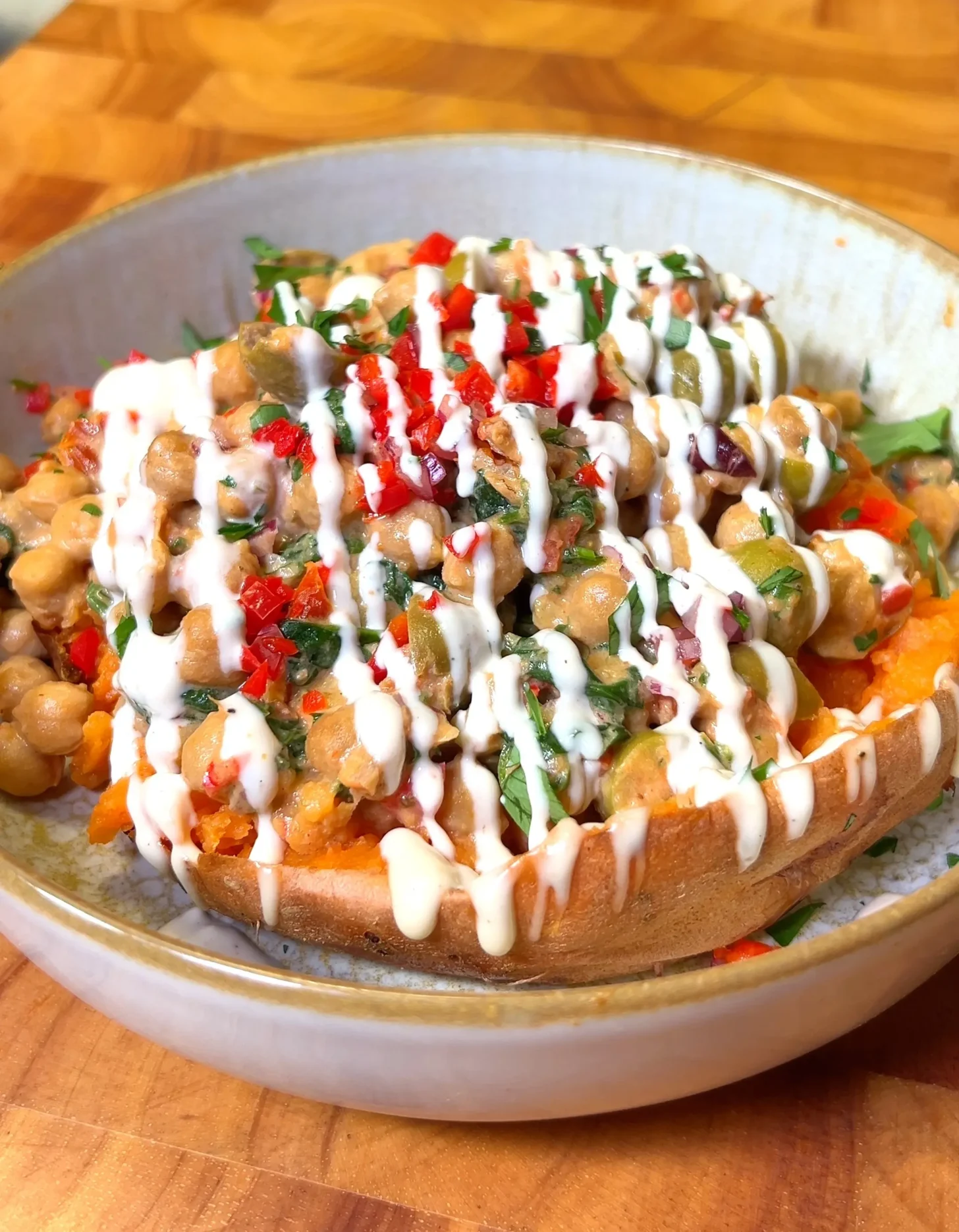 Loaded Baked Sweet Potatoes-image