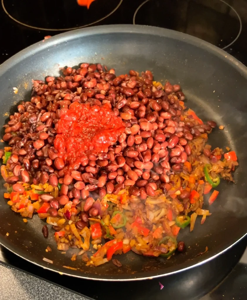 Crispy black bean tacos vegan prep