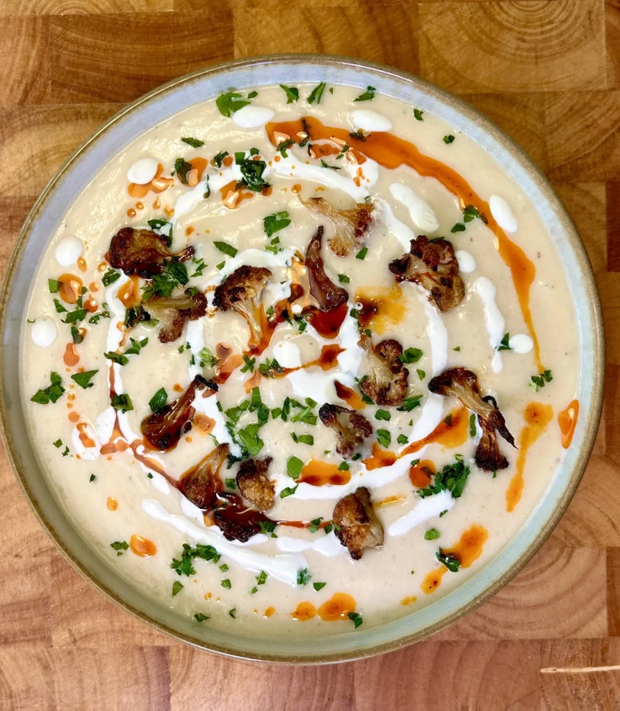 Creamy Roasted Cauliflower Soup