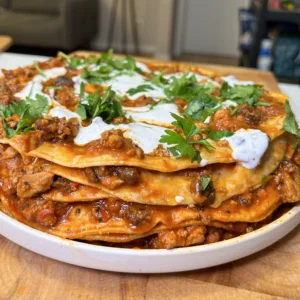 tukish lasagna ground beef tofu