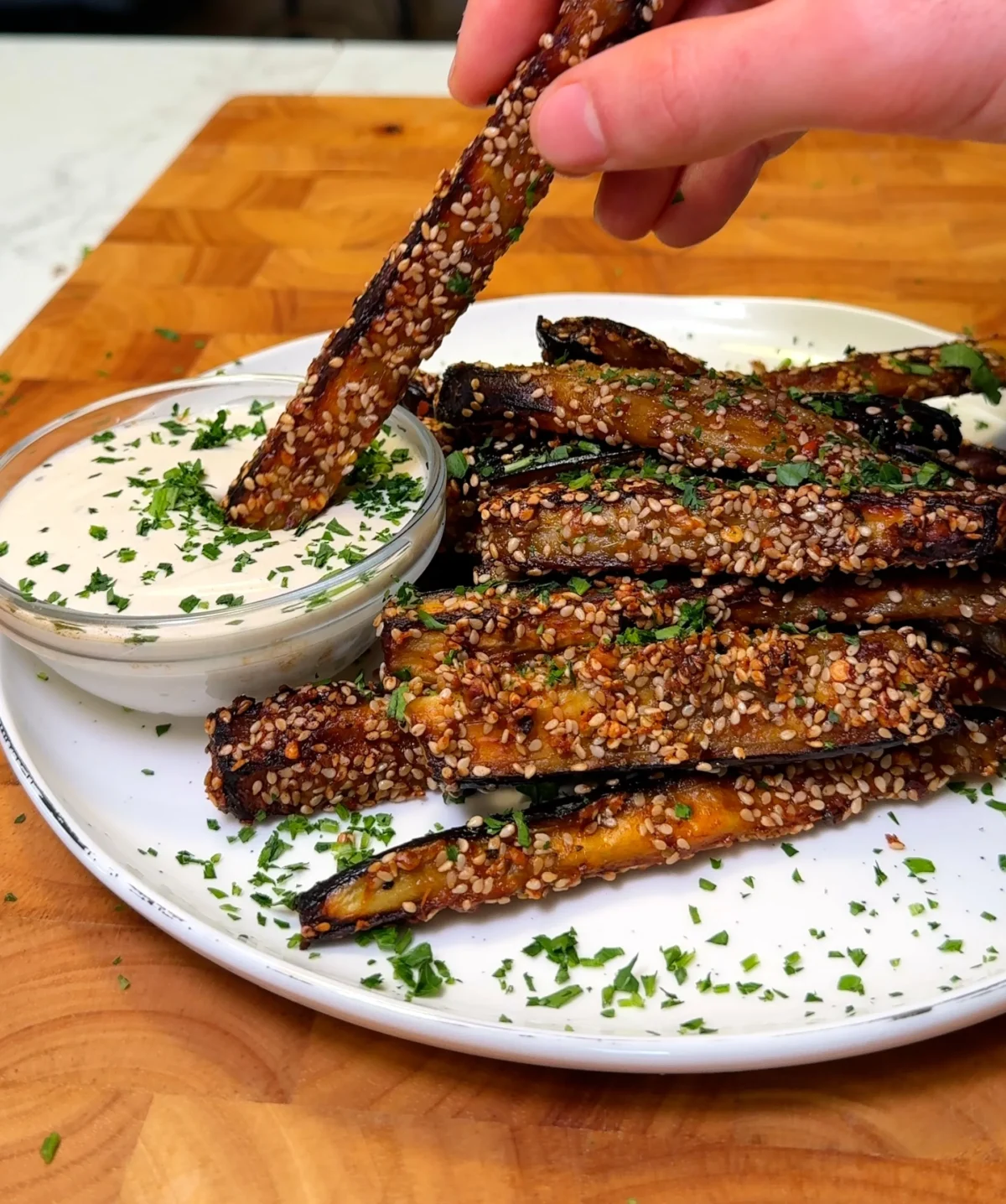 Eggplant fries