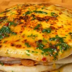 Cheese and Potato Stuffed Flatbread