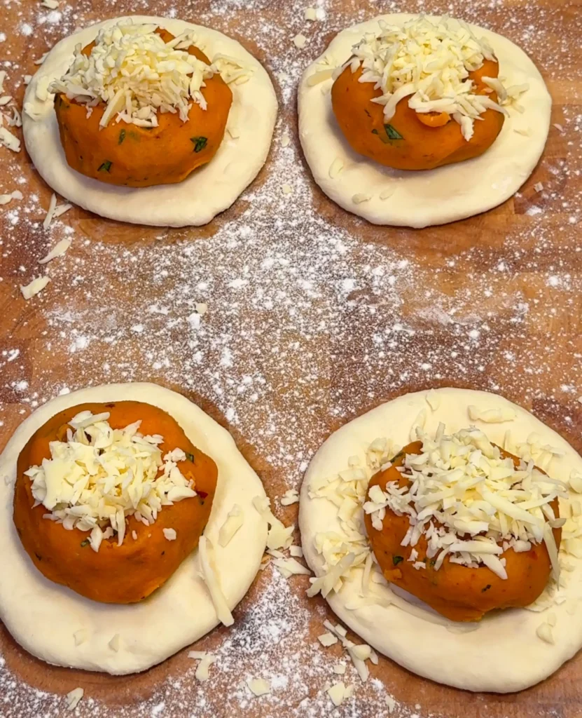 Cheese and Potato Stuffed adding cheese