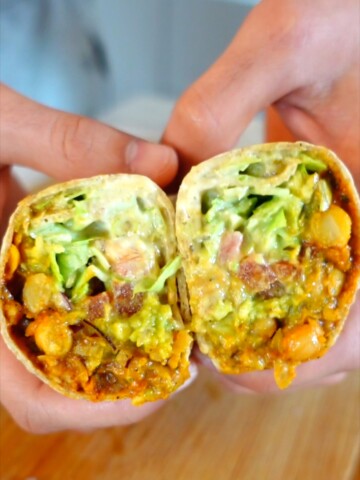spicy chickpea wrap in 2