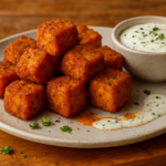 Crispy baked tofu nuggets
