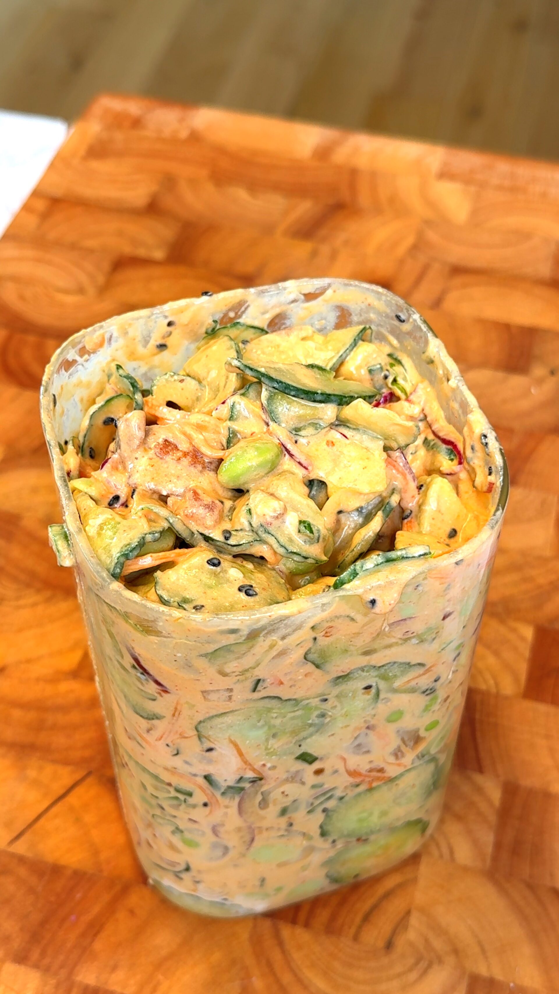 Creamy asian cucumber salad