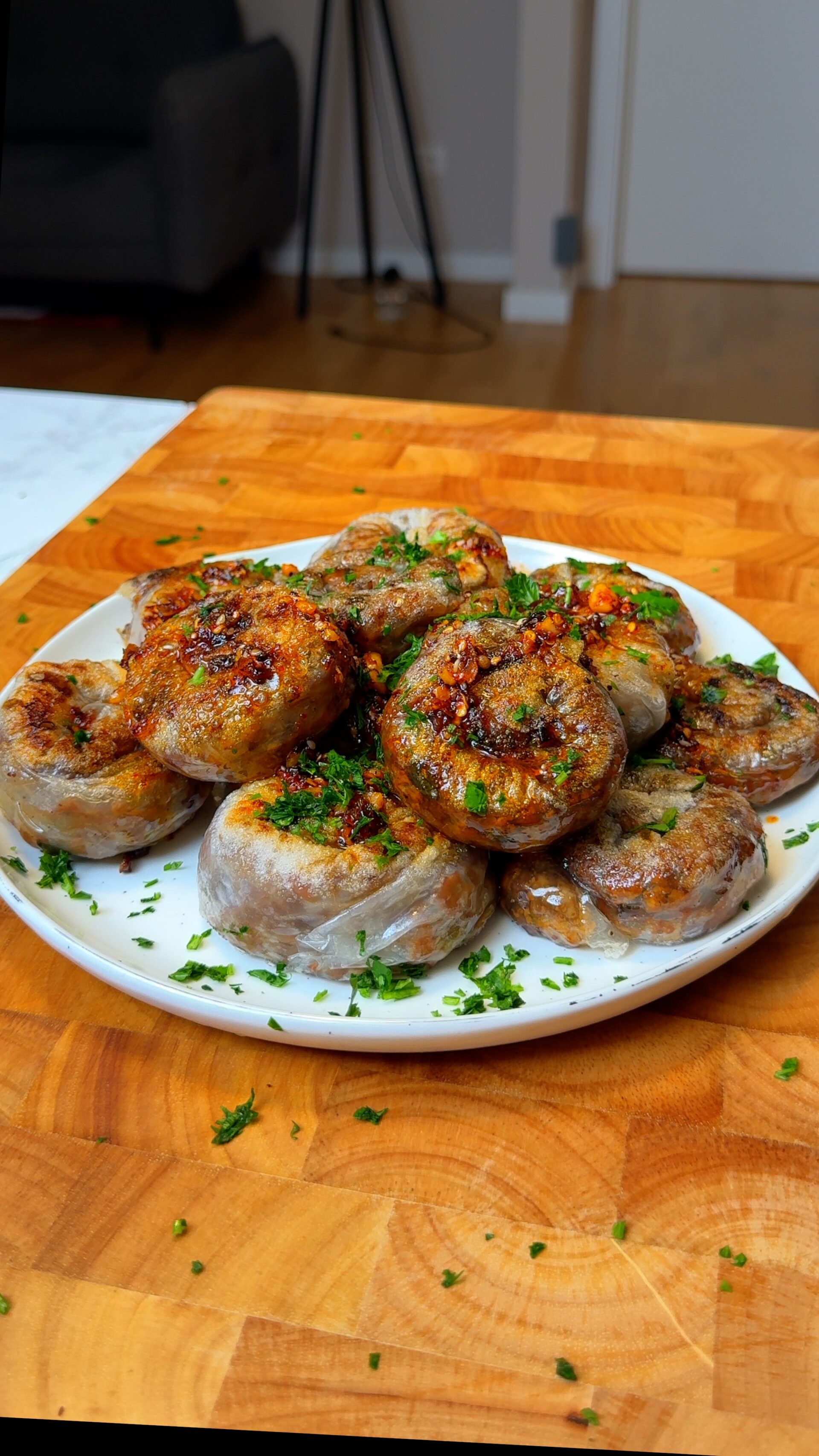 Crispy Spiral Rice Paper Dumplings