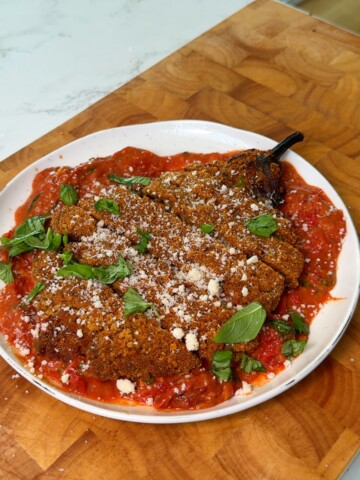 Air Fryer Eggplant Parmesan