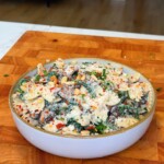 Creamy Spinach and Mushroom Pasta Bowl