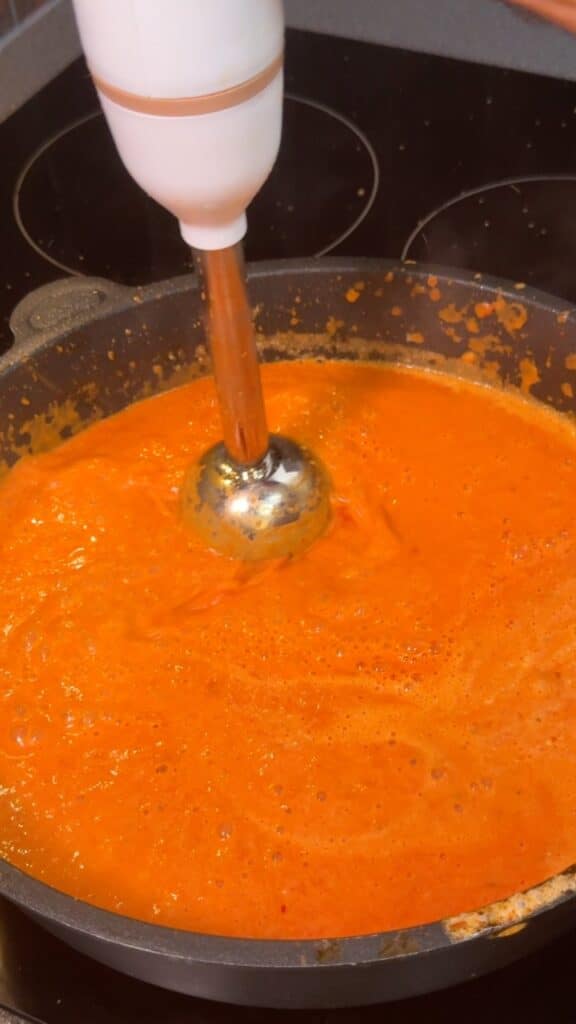 Simmer to thicken slightly