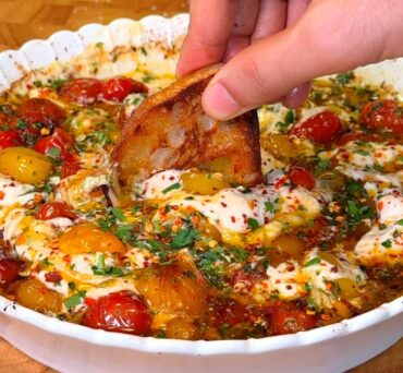 Roasted Cherry Tomato and Creamy Bean Dip