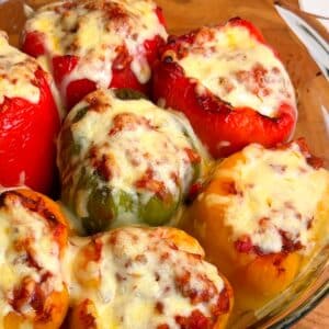 Easy Vegan Stuffed Peppers with Lentils