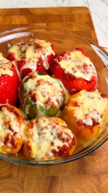 Easy Vegan Stuffed Peppers with Lentils