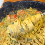 One Pot Creamy Pesto Pasta