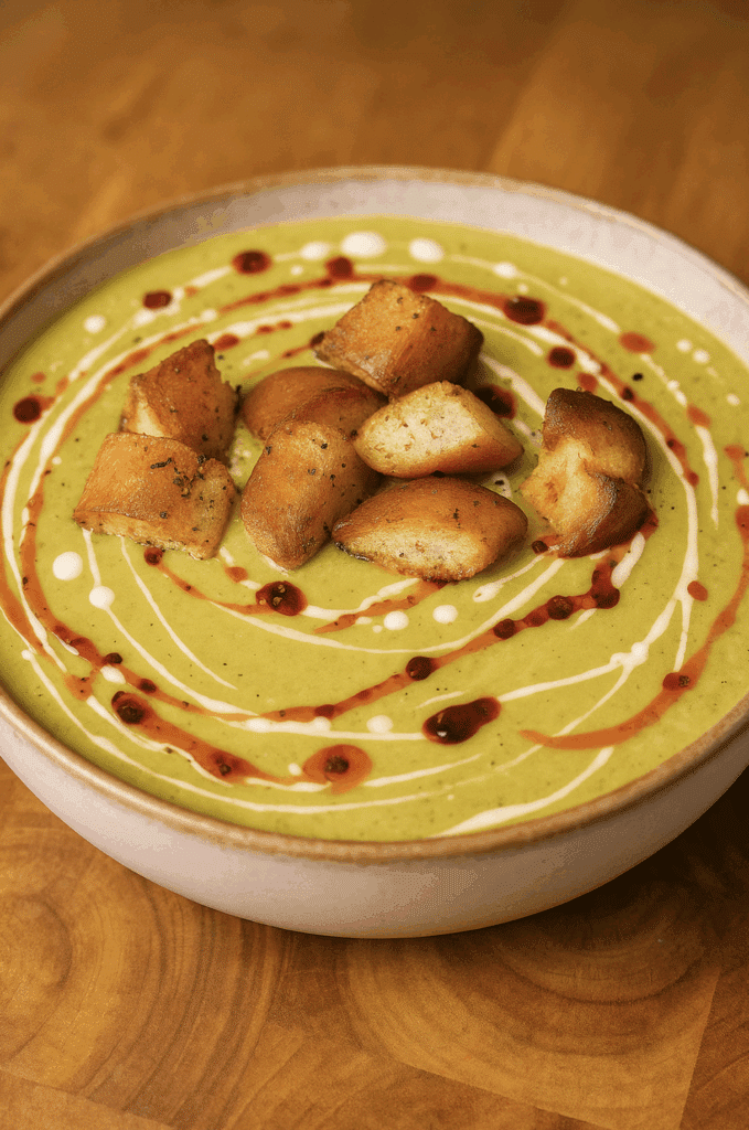 Roasted zucchini soup