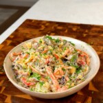 Creamy Roasted Veggie Potato Salad