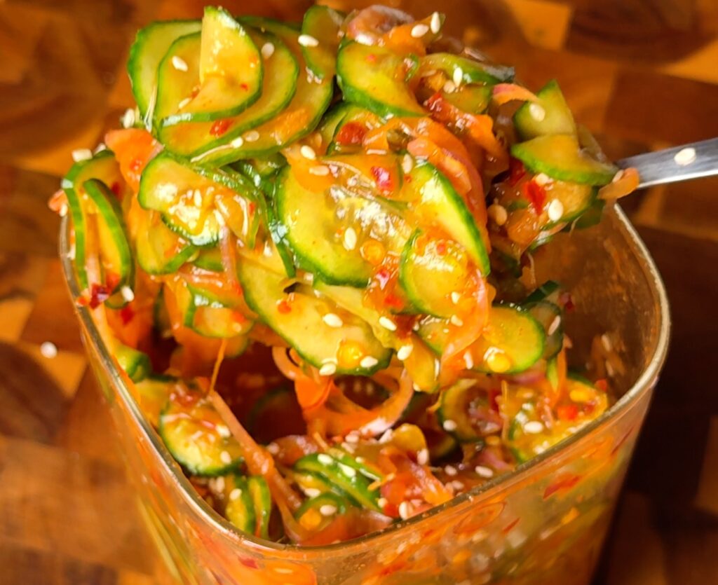Spicy Korean-Style Cucumber Salad
