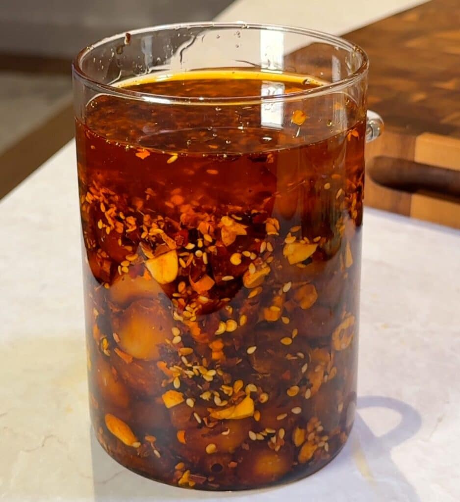 Garlic Chili Oil with Peanuts