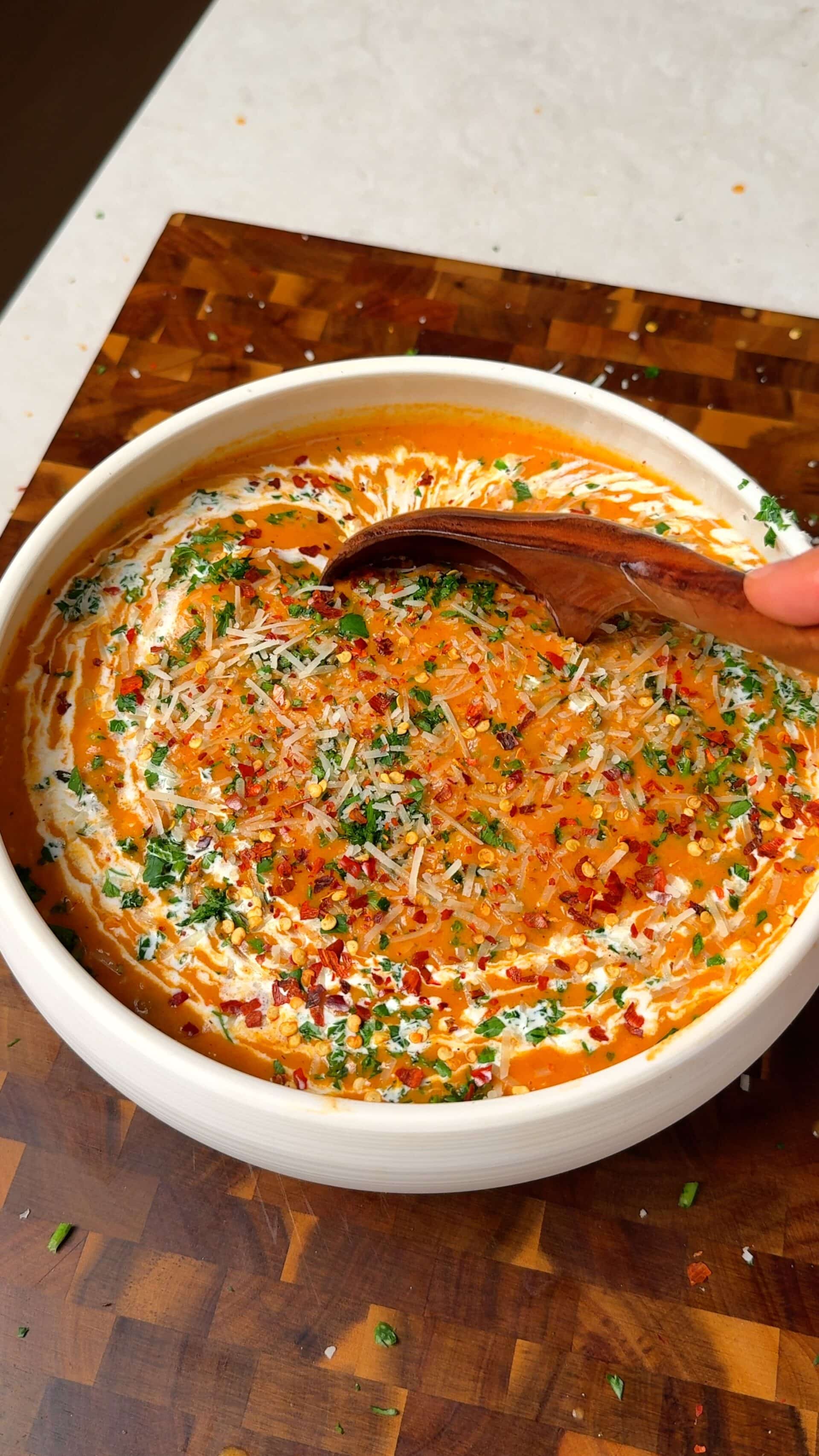 Creamy One Pot Tomato Gnocchi Soup