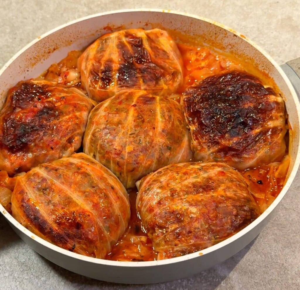 Bake & serve Bake until the rolls are soft and lightly browned on top, then serve over a swipe of vegan yogurt with extra sauce and a shower of fresh parsley.