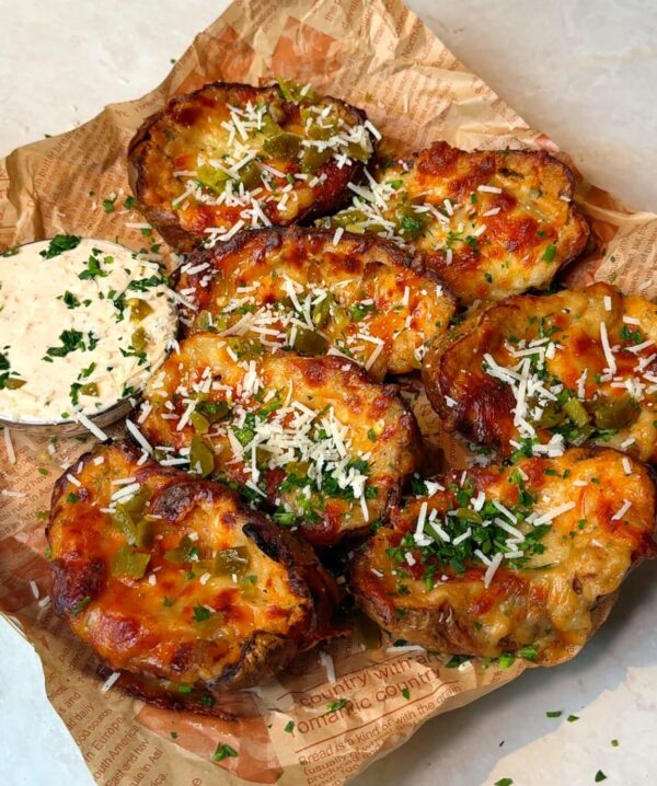 Loaded Twice Baked Potato Skins