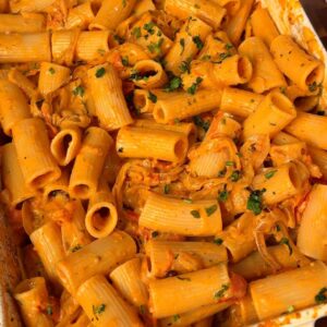 Creamy Roasted Onion and Tomato Pasta