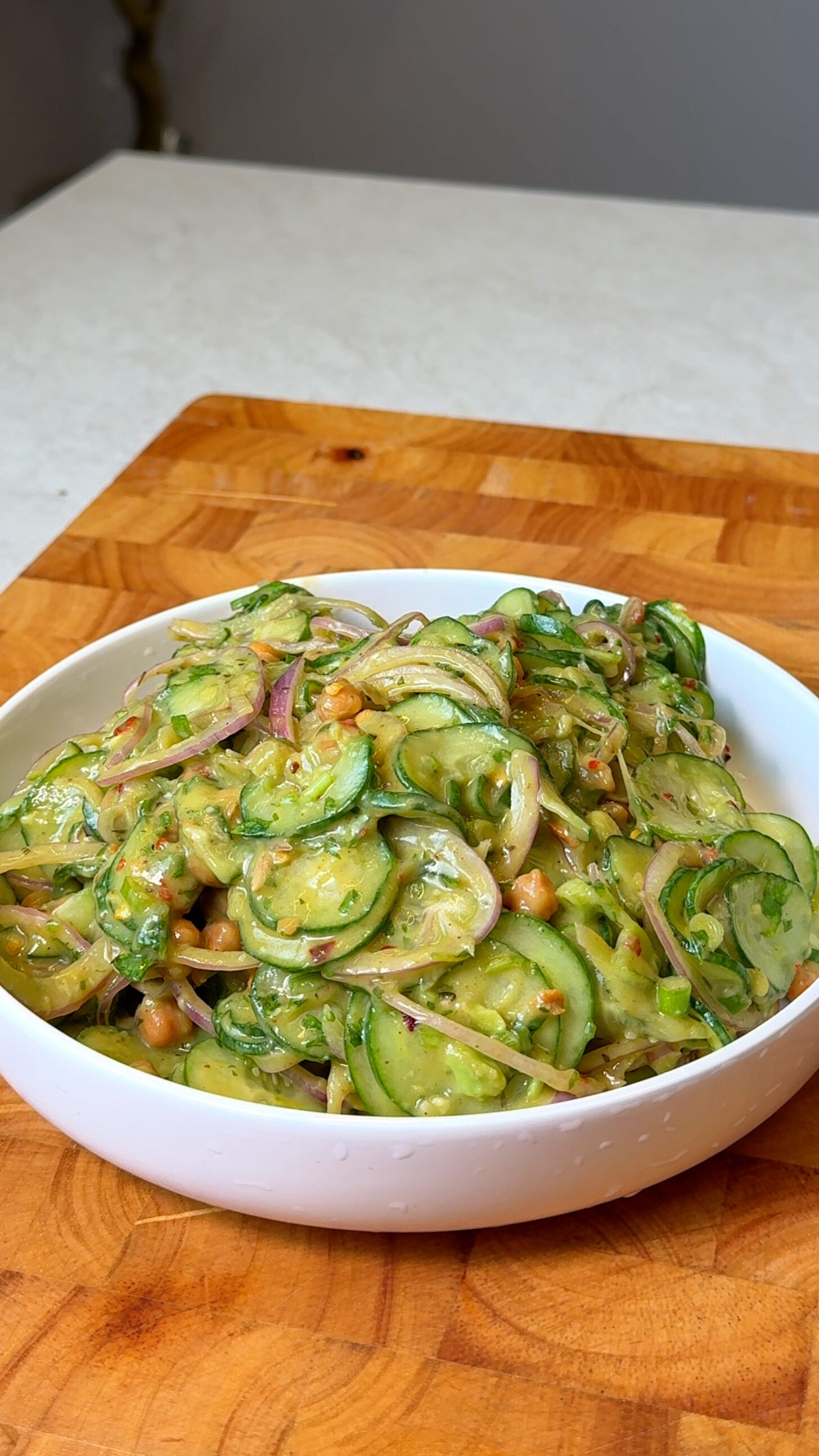 Viral Cucumber Salad (High-Protein Chickpea Version)-image